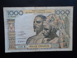 SÉNÉGAL : 1000 FRANCS   ND   Signature 7    P 703Ki     TB+ - Sénégal