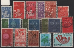 EUR 49 - Lot De 18 Timbres Europa Oblitérés - Collections