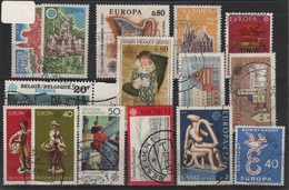 EUR 51 - Lot De 15 Timbres Europa Oblitérés - Collections