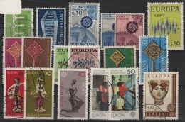 EUR 54 - Lot De 18 Timbres Europa Oblitérés - Collections