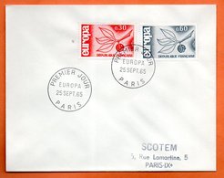 PARIS EUROPA  1965 Lettre Entière N° CD 612 - Gedenkstempels