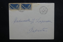 OCÉANIE - Enveloppe De Uturoa Pour Papeete En 1957, Affranchissement Plaisant - L 52643 - Cartas & Documentos