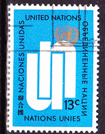 UN New York - Freimarke  Initialen „un“ (MiNr: 212) 1969 - Gest Used Obl - Usati