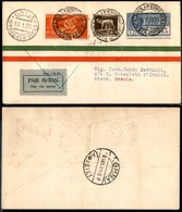 PRIMI VOLI - 1930 (19 Gennaio) - A.U.L.O. - Linea Marsiglia Beyrouth - Ostia Napoli Atene (Longhi 2066 - Sass. -) - 10 V - Sonstige & Ohne Zuordnung