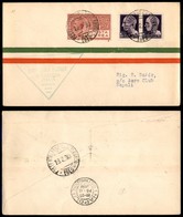 PRIMI VOLI - 1930 (19 Febbraio) - A.U.L.O. - Linea Beyrouth Marsiglia - Castelrosso Napoli (Longhi 2081 - Sass. 180b) -  - Other & Unclassified