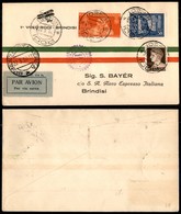 PRIMI VOLI - 1930 (21 Marzo) - A.E.I./Aero Espresso Italiano - Linea Italia Grecia Egeo - Primo Volo Postale Rodi Brindi - Sonstige & Ohne Zuordnung