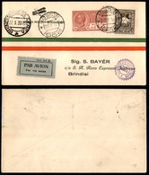 PRIMI VOLI - 1930 (21 Marzo) - A.E.I./Aero Espresso Italiano - Linea Italia Grecia Egeo - Primo Volo Postale Rodi Brindi - Sonstige & Ohne Zuordnung