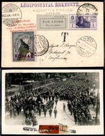 PRIMI VOLI - 1932 (27 Maggio/3 Giugno) - Volo Commemorativo Roma Budapest (Longhi 2686 Nota - Sass. 295a) - Cartolina Fo - Other & Unclassified