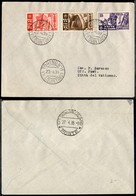 PRIMI VOLI - 1935 (23 Aprile) - Torino Vaticano - FDC Littorali (377/379) - Other & Unclassified