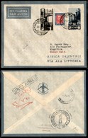 CAMPAGNA D'ETIOPIA - VOLI DI COLLEGAMENTO - 1935 (29 Novembre) - Ala Littoria - Primo Collegamento Massaua Roma - Massau - Other & Unclassified