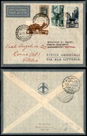 CAMPAGNA D'ETIOPIA - VOLI DI COLLEGAMENTO - 1935 (29 Novembre) - Ala Littoria - Primo Collegamento Massaua Roma - Massau - Sonstige & Ohne Zuordnung