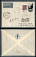 CAMPAGNA D'ETIOPIA - VOLI DI COLLEGAMENTO - 1935 (29 Novembre) - Ala Littoria - Primo Volo Massaua Rocca Littorio (Longh - Sonstige & Ohne Zuordnung