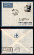 CAMPAGNA D'ETIOPIA - VOLI DI COLLEGAMENTO - 1935 (1 Dicembre) - Ala Littoria - Primo Volo Assab Roma (Sass. 399) - Assab - Sonstige & Ohne Zuordnung