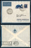 CAMPAGNA D'ETIOPIA - VOLI DI COLLEGAMENTO - 1935 (1 Dicembre) - Ala Littoria - Primo Volo Assab Roma (Sass. 399) - Assab - Other & Unclassified