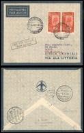 CAMPAGNA D'ETIOPIA - VOLI DI COLLEGAMENTO - 1935 (26 Dicembre) - Ala Littoria - Linea Djibouti Tripoli (Sass. 407) - Pri - Sonstige & Ohne Zuordnung