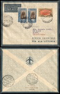 CAMPAGNA D'ETIOPIA - VOLI DI COLLEGAMENTO - 1935 (26 Dicembre) - Ala Littoria - Linea Djibouti Tripoli (Sass. 407) - Pri - Sonstige & Ohne Zuordnung