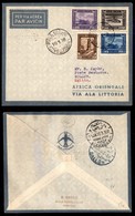 CAMPAGNA D'ETIOPIA - VOLI DI COLLEGAMENTO - 1936 (10 Gennaio) - Ala Littoria - Linea Rocca Littorio Tripoli (Sass. 410)  - Other & Unclassified