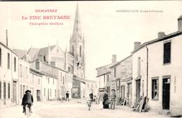 Carte 1905 AIGREFEUILLE / UNE RUE ANIMEE - Aigrefeuille-sur-Maine