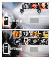 GREAT BRITAIN 2013 Classic TV / 50th Anniversary Of Dr Who: 2 First Day Covers CANCELLED - 2011-2020 Dezimalausgaben