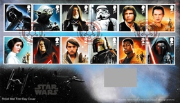 GREAT BRITAIN 2015 Star Wars: First Day Cover CANCELLED - 2011-2020 Dezimalausgaben