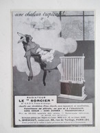 Radiateur à Eau Chaude  "SORCIER"  Ets Brégeaut    - Ancienne Coupure De Presse De 1933 - Autres Appareils