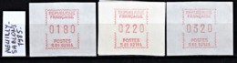 LOT 4 TIMBRES DE DISTRIBUTEURS NEUFS**- NEUILLY-SABLONS 1985-  4 VALEURS DONT 2 A 0220 - 1985 « Carrier » Papier