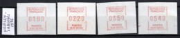 SERIE 4 TIMBRES DE DISTRIBUTEURS NEUFS**- NEUILLY-SABLONS 1986-  4 VALEURS- - 1985 « Carrier » Paper