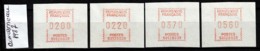 LOT 4 TIMBRES DE DISTRIBUTEURS NEUFS**- CONCARNEAU 1987-  4 VALEURS- - 1985 Papier « Carrier »