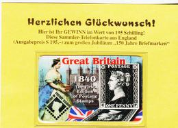 LKW618 GREAT BRITAIN  TELEFONWERTKARTEN The First Edition Of Postage Stamps Ungebraucht  SIEHE ABBILDUNG - Other & Unclassified