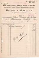 GRANDE MAISON DE TAILLEUR - BODSON & MALVAUX - TISSUS - SOIERIES - FOURRURES - NAMUR - 1937. - Kleidung & Textil