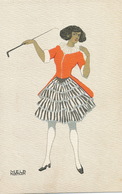 Mela Koehler B.K.W.I.  746 - 6 Black Woman With Mini Skirt And Whip - Köhler, Mela