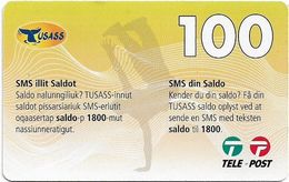 Greenland - Tusass - SMS Your Balance, GSM Refill, 100kr. Exp. 21.09.2014, Used - Groenlandia