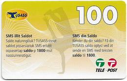 Greenland - Tusass - SMS Your Balance, GSM Refill, 100kr. Exp. 30.05.2013, Used - Greenland