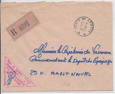 ARMEE FRANCAISE En POLYNESIE - 1972 - ENVELOPPE RECOMMANDEE Du SP 91400 => BREST NAVAL - Military Postmarks From 1900 (out Of Wars Periods)