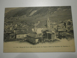 Suisse. Bourg Saint Pierre (à Droite De L'église, L'hotel Du Déjeuner De Napoléon I) (8489) - Bourg-Saint-Pierre 