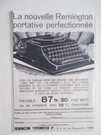 Machine à écrire Portative "REMINGTON TYPEWRITER"    -  Coupure De Presse - Other Apparatus