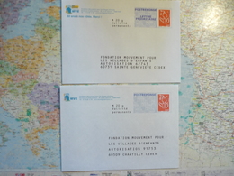 2 Enveloppes Neuves PAP Réponse Petit Format Fondation MVE - PAP: Ristampa/Lamouche