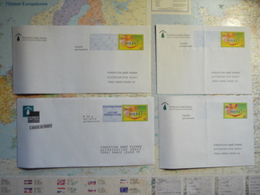 4 Enveloppes Neuves PAP Réponse MERCI Fondation Abbé Pierre : 2 Petit Format  Et 2 Format Commercial - PAP: Antwoord