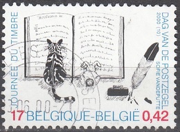 Belgique 2000 COB 2900 O Cote (2016) 0.30 Euro Journée Du Timbre Dessin D'enfant Cachet Rond - Usati