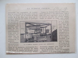 SAINT SERVAN (C Du N.) La Turbine Thomas     - Coupure De Presse De 1929 - Autres Appareils