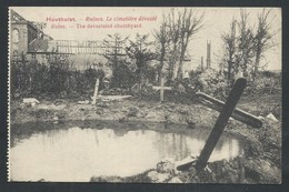 +++ CPA - HOUTHULST - Ruines - Le Cimetière Dévasté - Guerre 1914-18   // - Houthulst