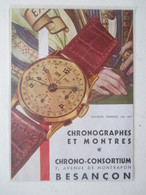 Montre Chrono-consortium Besançon - Coupure De Presse De 1933 - Antike Uhren