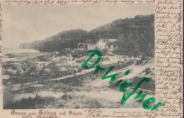 Gruss Aus Göhren, Strandpartie Mit Den Bädern, Um 1898 - Goehren
