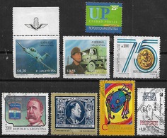 1990-5 Argentina Transporte Avion-camion-caja De Ahorro-upu-peron-pelegrini 8v. - Used Stamps