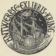 Ex Libris Antwerpse Exlibris Kring - Victor Stuyvaert - Ex-Libris
