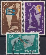 ISRAEL 1956 Mi-Nr. 135/37 O Used - Oblitérés (sans Tabs)