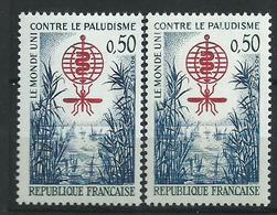 [31] Variétés : N° 1438 Lutte Paludisme Bleu-vert Au Lieu De Bleu-violet + Normal ** - Neufs