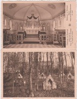 BASSENGE-BITSINGEN-PELERINAGE-2 CARTES-CHAPELLE DU COUVENT+CHAPELLES DU ROSAIRE-CARTES VIERGE-VOYEZ LES 2 SCANS - Bassenge