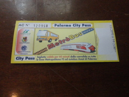 BIGLIETTO AMAT CITY PASS 1996 - Europa