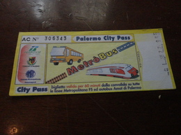 BIGLIETTO AMAT CITY PASS 1996 - Europa